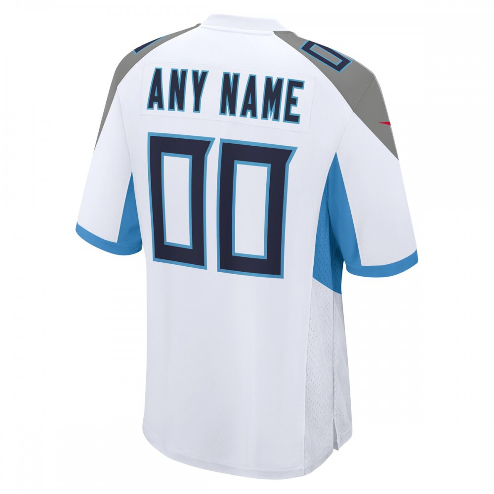 Tennessee Titans Nike Custom Game Jersey - White-GridironStore